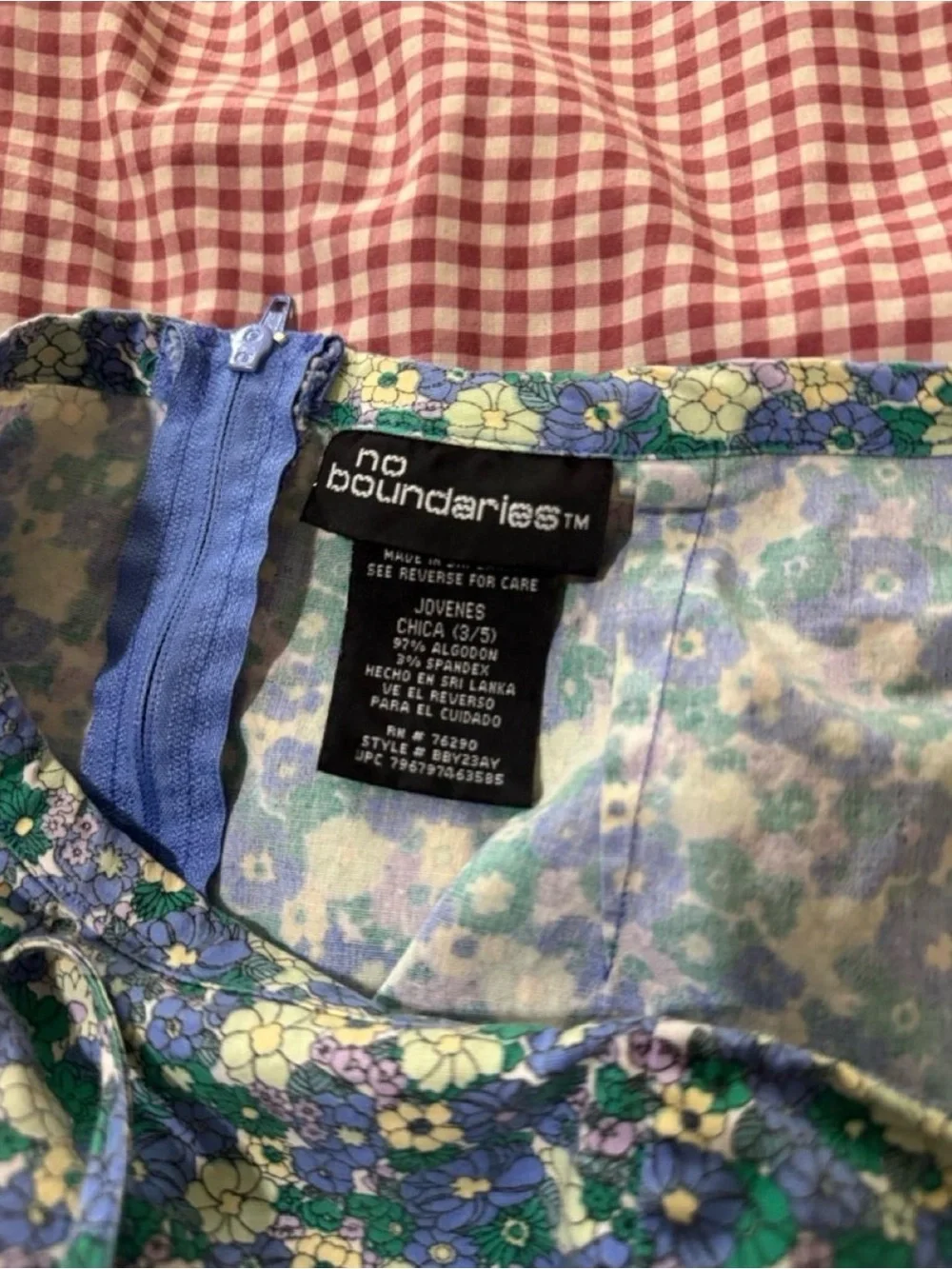 Y2K Floral Blue Floral Midi Skirt